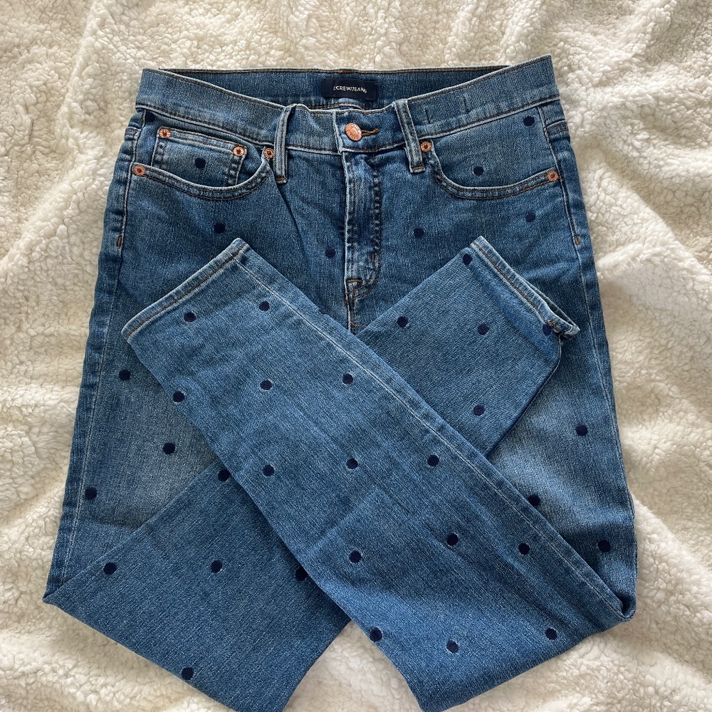 J. Crew Polka Dot Jeans Size 29
